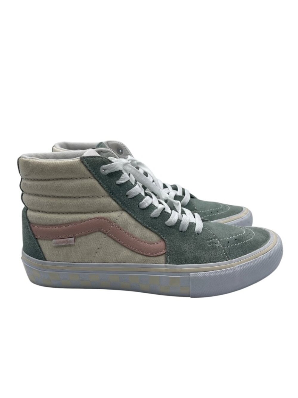 Vans SK8 Hi Multi-Color Pastel Suede Canvas Sneakers Men Size 9